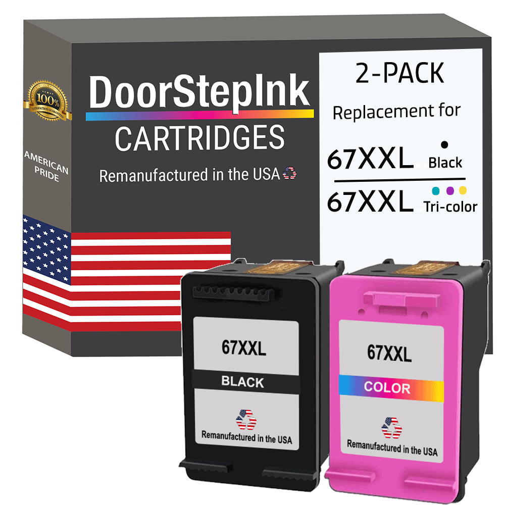 HP 62XL High-Yield Remanufactured Ink Cartridge 2-Pack Combo