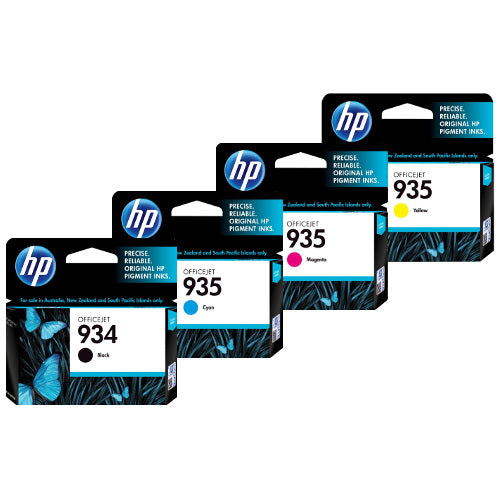 HP 934/935 6ZC72AE Pack de 4 cartouches originales Noir, Jaune, Cyan, Magenta HP 934/935 6ZC72AE Pack de 4 cartouches originales Noir, Jaune, Cyan, Magenta