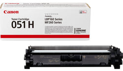 Genuine Canon 051H High-Yield Black Toner Cartridge, 2169C001