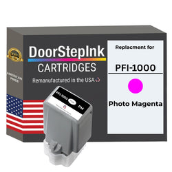 DoorStepInk Brand For Canon PFI-1000 Standard yield Photo Magenta Remanufactured in the USA Ink Cartridge, 0551C002