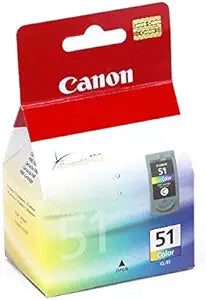 Original Canon CL-51  High Yield Tri-Color Ink Cartridge, 0618B002 