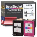 DoorStepInk Brand for HP 63 Black / Color Combo Pack Remanufactured in the USA Ink Cartridges