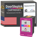 DoorStepInk Brand for HP 63 Color Remanufactured in the USA Ink Cartridges