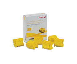 Genuine Xerox ColorQube Ink Yellow, ColorQube 8900 (6 Sticks), 108R01016