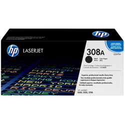Original HP 308A Standard-Yield Black Toner Cartridge, Q2670A