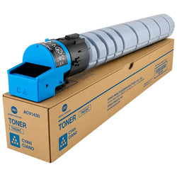 Original Konica Minolta TN626C Standard Yield Cyan Toner Cartridge, ACV1430
