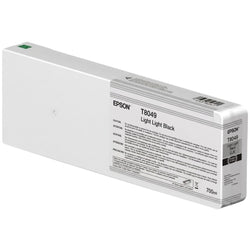 Epson (T8049) 700ml UltraChrome HD Light Light Black Ink Cartridge, T804900