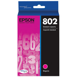 Original Epson T802 Standard Yield Magenta Ink Cartridge, T802320-S