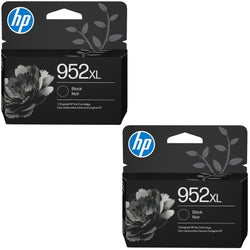 New Genuine HP 952XL (F6U19AN) Black Ink Cartridge- 2 Pack