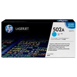 HP 502A Cyan LaserJet Toner Cartridge, Q6471A