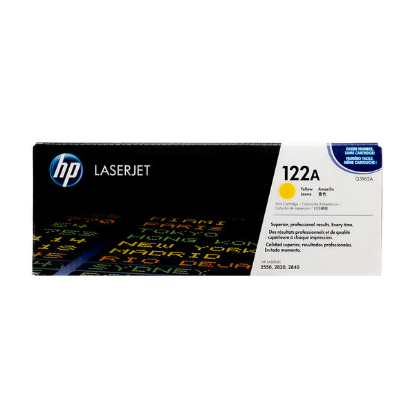 HP 122A (Q3962A) Yellow Original LaserJet Toner Cartridge | DoorStepInk