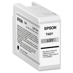 Original Epson T46Y9 Light Gray Standard Yield Ink Cartridge