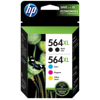 HP 564XL 2 Black and Color Ink Cartridges-5pack
