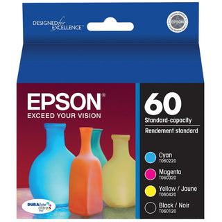 New Genuine Epson 60 (4Pack) Ink Cartridges
