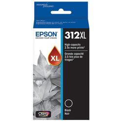 Original Epson 312XL High-Yield Black Ink Cartridge, T312XL120