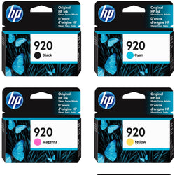 HP Genuine 920 Black, Cyan, Magenta & Yellow Ink Cartridges
