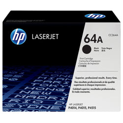 HP 64A Standard Yield Black LaserJet Toner Cartridge, CC364A