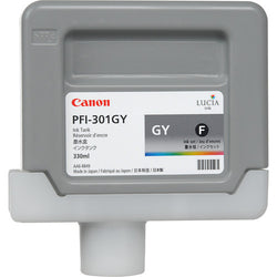 Canon PFI-301GY Standard-Yield Gray Ink Cartridge, 1495B001AA