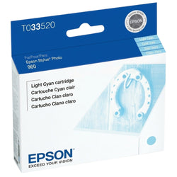 Original  Epson T0335 Standard-Yield Ligh Cyan Ink Cartridge, T033520