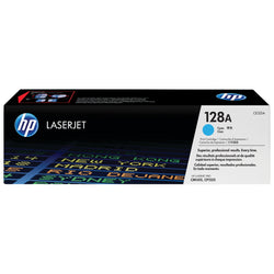 HP 128A Standard Yield Cyan Toner Cartridge, CE321A