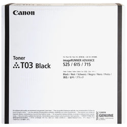 Genuine Canon T03 Standard Yield Black Toner Cartridge, 2725C001