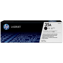 HP 35A Standard Yield Black LaserJet Toner Cartridge, CB435A