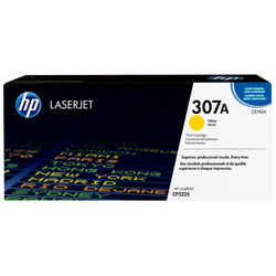 Genuine HP 307A Standard-Yield Yellow Toner Cartridge, CE742A