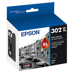 Epson 302XL Claria Premium High-Yield Photo Black Ink Cartridge, T302XL120
