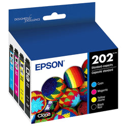 Epson 202 Standard Capacity Black, Cyan, Magenta & Yellow Ink Cartridges