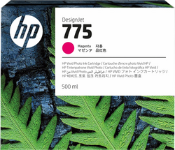 Original HP 775 Standard Yield Magenta (500ml) Ink Cartridge, 1XB18A