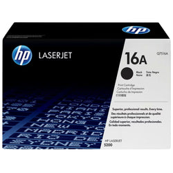 Genuine HP 16A Standard-Yield Black Laser Toner Cartridge, Q7516A