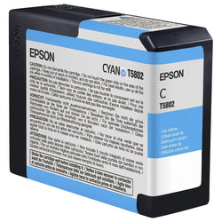 Original Epson T5802 Cyan 80ml Ink Cartridge