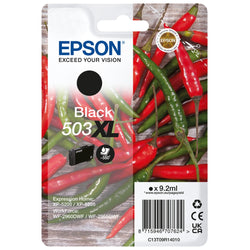 Original Epson 503XL High Yield Black Ink Cartridge, C13T09R14010