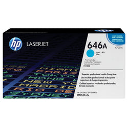 Original HP 646A Standard-Yield Cyan Laser Toner Cartridge, CF031A