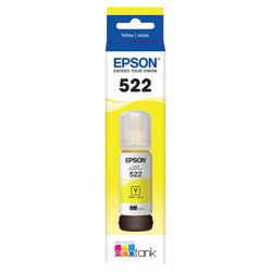 Original Epson T522 High-Yield Yellow Ink Bottle, T522420