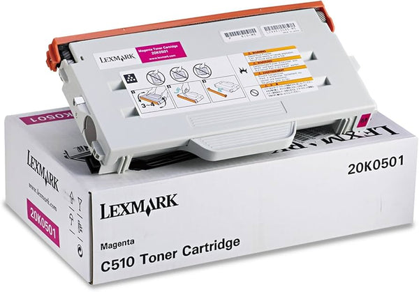 Original Lexmark C510 Standard Yield Magenta Toner Cartridge, 20K0501