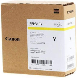 Genuine Canon PFI-310Y Yellow Pigment Ink Tank, 2362C001AA