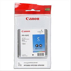 Original Canon PFI-101 130mL Cyan Ink Cartridge