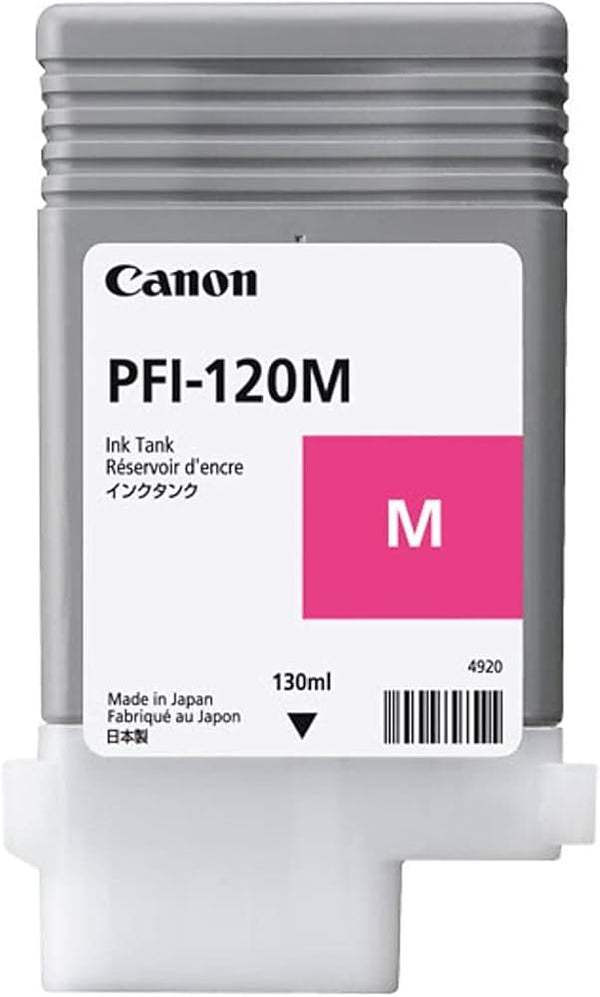 Original Canon PFI-120 Magenta High-Yield Ink Cartridge, 2887C001AA