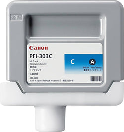 Canon PFI-303C Standard-Yield Cyan Ink Cartridge, 2959B001AA