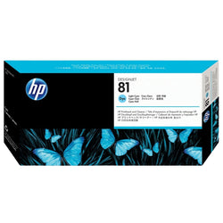 HP 81 Light Cyan DesignJet Dye Printhead and Printhead Cleaner, C4954A