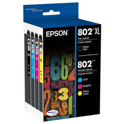 Original Epson T802XL/802 Multi-Color (4-Pack) Ink Cartridge