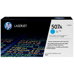 HP 507A Standard Yield Cyan LaserJet Toner Cartridge, CE401A