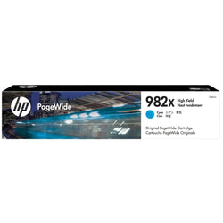 Original HP 982X High Yield Cyan PageWide Ink Cartridge, T0B27A