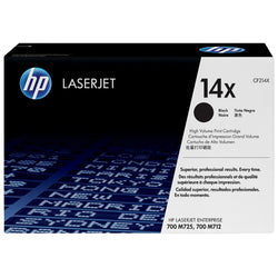 Genuine HP 14X High-Yield Black Laser Toner Cartridge, CF214X
