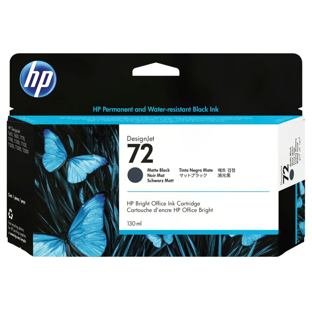HP 72 130-ml (C9403A) Matte Black DesignJet Ink Cartridge | DoorStepInk