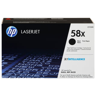 HP 58X High Yield Black LaserJet Toner Cartridge, CF258X