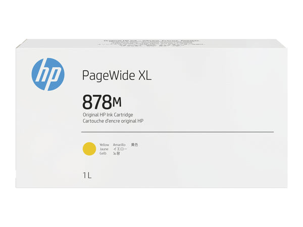 HP 878M 1-liter Yellow PageWide XL Ink Cartridge (312Z7A)