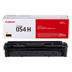 Canon 054H High-Yield Yellow LaserJet Toner Cartridge, 3025C001