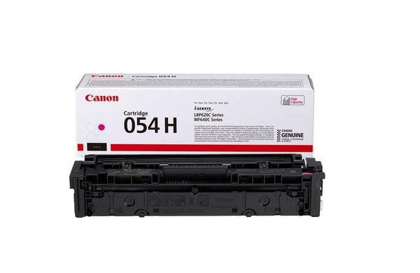 Canon 054H High-Yield Magenta LaserJet Toner Cartridge, 3026C001